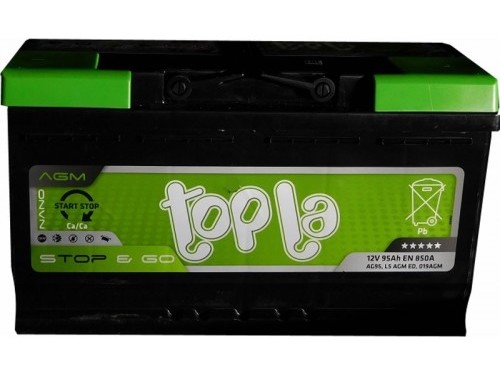 Аккумулятор автомобильный TOPLA AGM 95 Ач о.п. 850А
